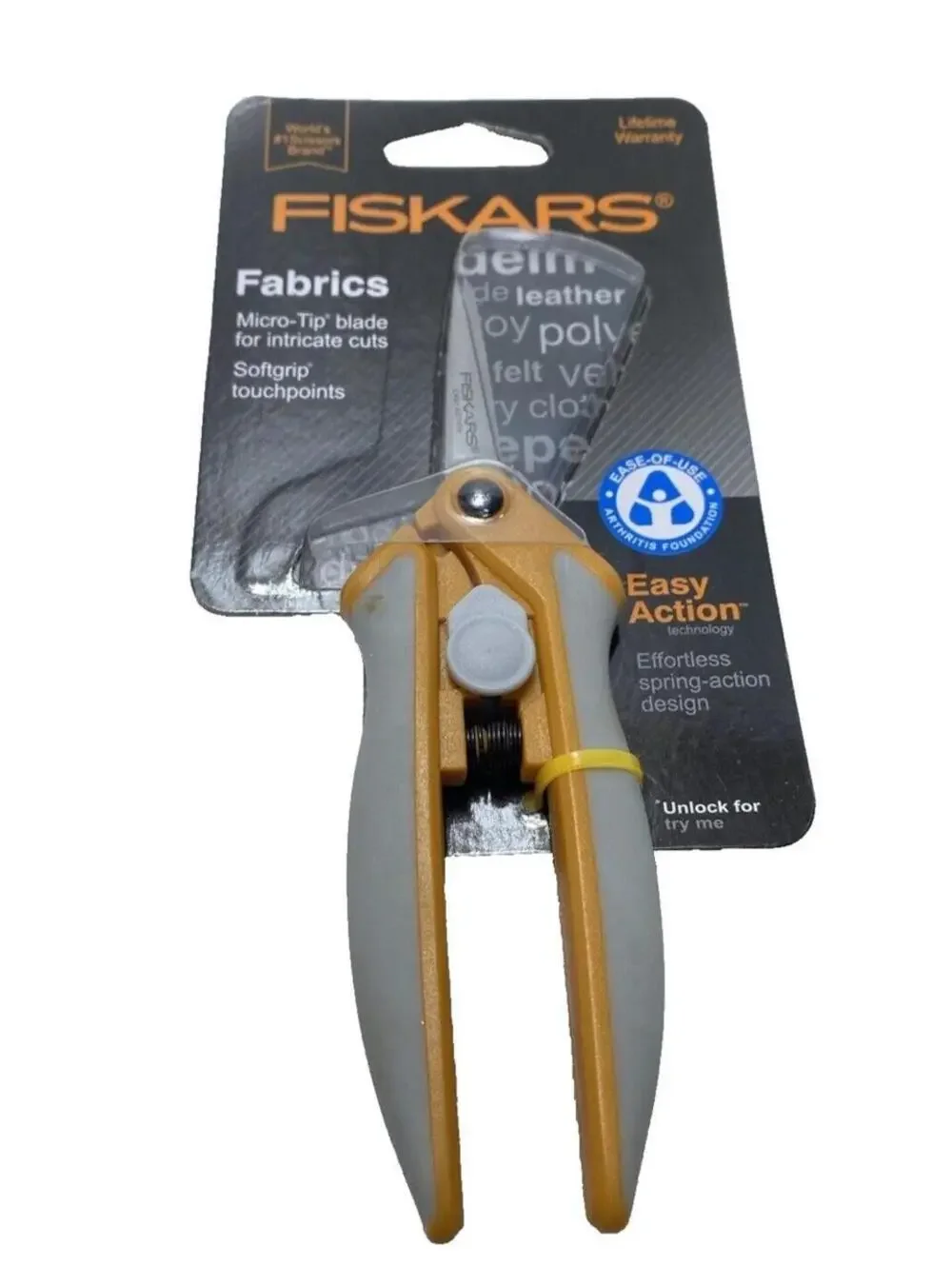 Fiskars Fabric Scissors Microtip Blade Sharp Sewing Craft New
